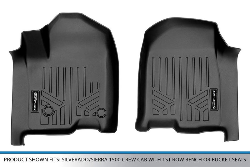 SMARTLINER 1st Row Liners Compatible with 2019-2025 Chevrolet Silverado 1500 - Image 4